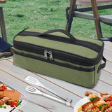 Maxbell Maxbell Grill Carrying Bag Zippers Cookware Storage Bag for Hiking Outdoor Traveling Green