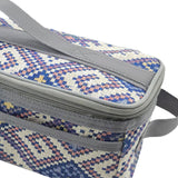 Maxbell Grill Carrying Bag Zippers Cookware Storage Bag for Hiking Outdoor Traveling blue