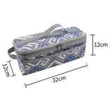 Maxbell Grill Carrying Bag Zippers Cookware Storage Bag for Hiking Outdoor Traveling blue