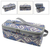 Maxbell Grill Carrying Bag Zippers Cookware Storage Bag for Hiking Outdoor Traveling blue