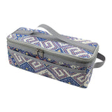 Maxbell Grill Carrying Bag Zippers Cookware Storage Bag for Hiking Outdoor Traveling blue