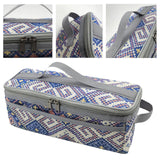 Maxbell Grill Carrying Bag Zippers Cookware Storage Bag for Hiking Outdoor Traveling blue