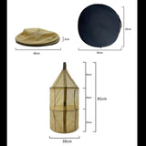 Maxbell Folding Drying Net Large Capacity Sturdy Outdoors for Vegetables Dish Fruits A