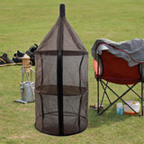 Maxbell Folding Drying Net Large Capacity Sturdy Outdoors for Vegetables Dish Fruits B