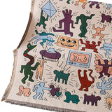 Maxbell Boho Throw Blanket Picnic Blanket Summer Beach Blanket for Bed Couch Camping