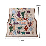 Maxbell Boho Throw Blanket Picnic Blanket Summer Beach Blanket for Bed Couch Camping