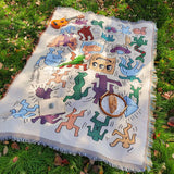 Maxbell Boho Throw Blanket Picnic Blanket Summer Beach Blanket for Bed Couch Camping