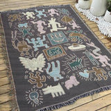 Maxbell Boho Throw Blanket Picnic Blanket Summer Beach Blanket for Bed Couch Camping