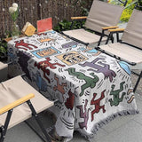 Maxbell Boho Throw Blanket Picnic Blanket Summer Beach Blanket for Bed Couch Camping