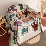 Maxbell Boho Throw Blanket Picnic Blanket Summer Beach Blanket for Bed Couch Camping