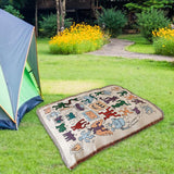 Maxbell Boho Throw Blanket Picnic Blanket Summer Beach Blanket for Bed Couch Camping
