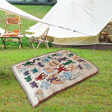 Maxbell Boho Throw Blanket Picnic Blanket Summer Beach Blanket for Bed Couch Camping