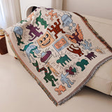 Maxbell Boho Throw Blanket Picnic Blanket Summer Beach Blanket for Bed Couch Camping