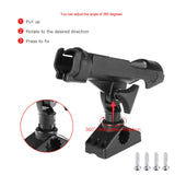 Maxbell Maxbell Boat Fishing Rod Holder 360 Degree Adjustable Fishing Tool for Pontoon Canoe