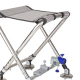 Maxbell Foldable Stool Adjustable Height Compact Footstool for Hiking Sports Fishing