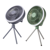 Maxbell Maxbell Outdoor Camping Fan with LED Light Quiet Desk Table Fan for Hiking BBQ Porch Green