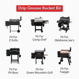 Maxbell Grease Bucket Sturdy Outdoor Cooking Accessory Camp Wood Pellet Grill Grill