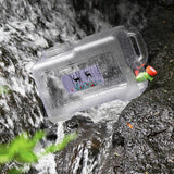 Maxbell Water Container Clear Jug Water Bucket for Emergency Backpacking Handwashing 3L
