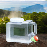 Maxbell Water Container Clear Jug Water Bucket for Emergency Backpacking Handwashing 3L