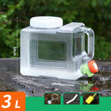 Maxbell Water Container Clear Jug Water Bucket for Emergency Backpacking Handwashing 3L