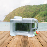 Maxbell Water Container Clear Jug Water Bucket for Emergency Backpacking Handwashing 12L