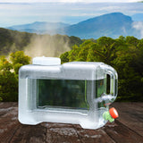 Maxbell Water Container Clear Jug Water Bucket for Emergency Backpacking Handwashing 12L