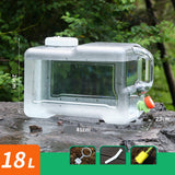 Maxbell Water Container Clear Jug Water Bucket for Emergency Backpacking Handwashing 18L