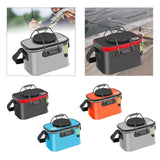 Maxbell Foldable Fishing Bucket with Handles Folding Portable Fish Protection Bucket black