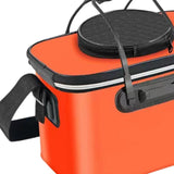 Maxbell Foldable Fishing Bucket with Handles Folding Portable Fish Protection Bucket orange