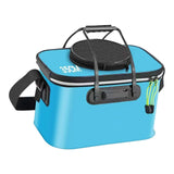 Maxbell Maxbell Foldable Fishing Bucket with Handles Folding Portable Fish Protection Bucket blue
