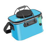 Maxbell Maxbell Foldable Fishing Bucket with Handles Folding Portable Fish Protection Bucket blue