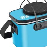 Maxbell Maxbell Foldable Fishing Bucket with Handles Folding Portable Fish Protection Bucket blue