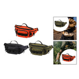 Maxbell Fishing Tackle Bag Carry Case Bag Oxford Adjustable Belt Fishing Bag Camping Black