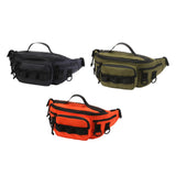 Maxbell Fishing Tackle Bag Carry Case Bag Oxford Adjustable Belt Fishing Bag Camping Black