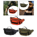 Maxbell Fishing Tackle Bag Carry Case Bag Oxford Adjustable Belt Fishing Bag Camping Black