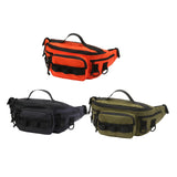 Maxbell Fishing Tackle Bag Carry Case Bag Oxford Adjustable Belt Fishing Bag Camping Black
