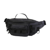 Maxbell Fishing Tackle Bag Carry Case Bag Oxford Adjustable Belt Fishing Bag Camping Black