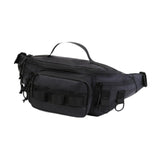 Maxbell Fishing Tackle Bag Carry Case Bag Oxford Adjustable Belt Fishing Bag Camping Black
