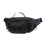 Maxbell Fishing Tackle Bag Carry Case Bag Oxford Adjustable Belt Fishing Bag Camping Black