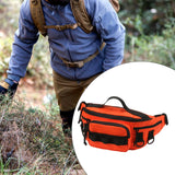 Maxbell Fishing Tackle Bag Carry Case Bag Oxford Adjustable Belt Fishing Bag Camping Orange