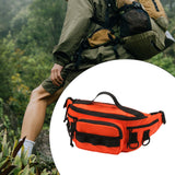 Maxbell Fishing Tackle Bag Carry Case Bag Oxford Adjustable Belt Fishing Bag Camping Orange