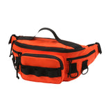 Maxbell Fishing Tackle Bag Carry Case Bag Oxford Adjustable Belt Fishing Bag Camping Orange