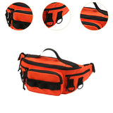 Maxbell Fishing Tackle Bag Carry Case Bag Oxford Adjustable Belt Fishing Bag Camping Orange