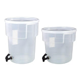 Maxbell Beverage Dispenser with Cover Clear with Spigot for Gathering Travel Kitchen 22L