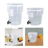 Maxbell Beverage Dispenser with Cover Clear with Spigot for Gathering Travel Kitchen 22L