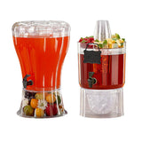 Maxbell Beverage Dispenser with Cover Clear with Spigot for Gathering Travel Kitchen 22L