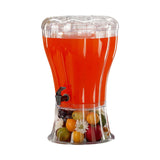 Maxbell Beverage Dispenser with Cover Clear with Spigot for Gathering Travel Kitchen 22L