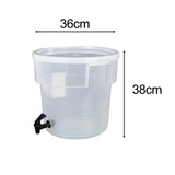 Maxbell Beverage Dispenser with Cover Clear with Spigot for Gathering Travel Kitchen 11L