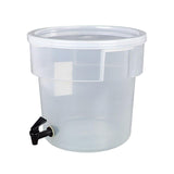 Maxbell Beverage Dispenser with Cover Clear with Spigot for Gathering Travel Kitchen 11L