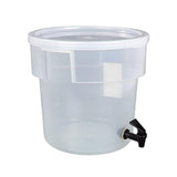 Maxbell Beverage Dispenser with Cover Clear with Spigot for Gathering Travel Kitchen 11L